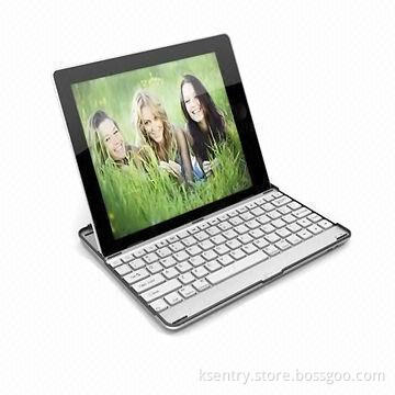 Aluminum Bluetooth Keyboard Case for Apples' iPad 2 Accessories, CE-/RoHS-certified